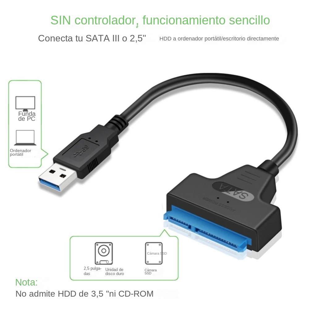 Kabel USB 3.0 SATA 3 30cm, Ada - Ssd Hard Drive ulasan dan harga