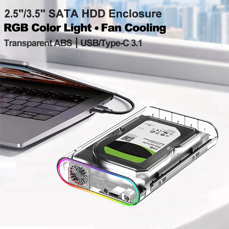 3.5IN HDD/SSD Enclosure Transp - External Ssd ulasan dan harga