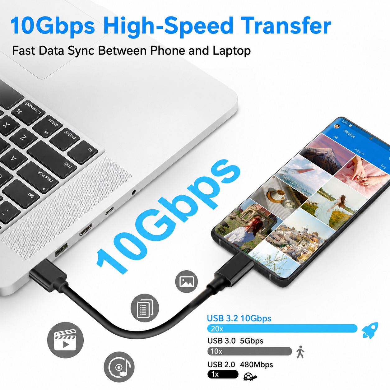 Kabel USB 3.2 Tipe C ke A 10Gb - Samsung Ssd ulasan dan harga