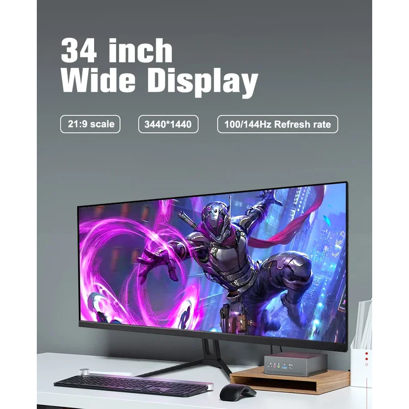 Monitor Lengkung 34 Inci 144HZ - Memory Card Ssd ulasan dan harga